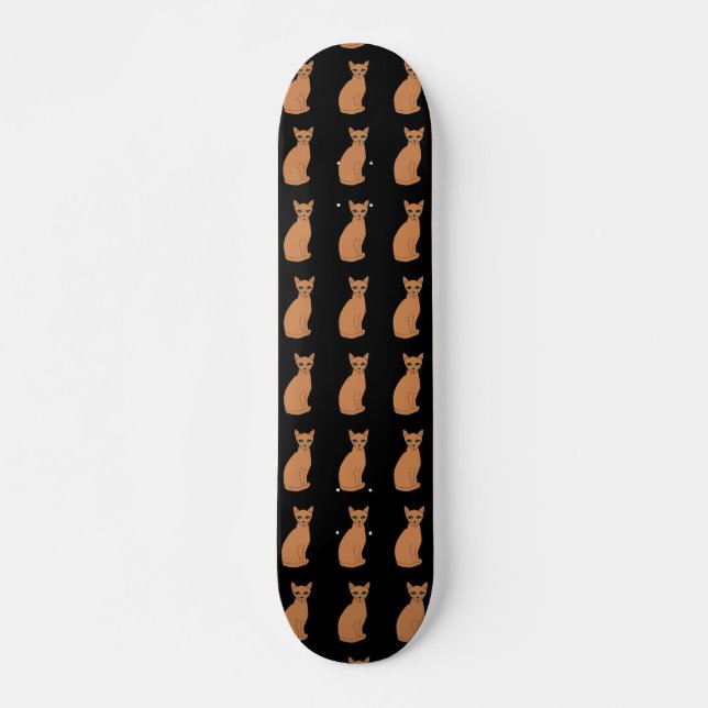 SKATEBOARD TABLEAU DE PATINAGE D'IMPRESSION CAT (Devant)