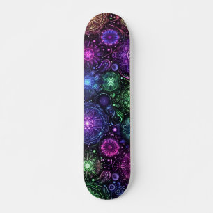 Skateboard Tableau Motif de graffitis Blacklight