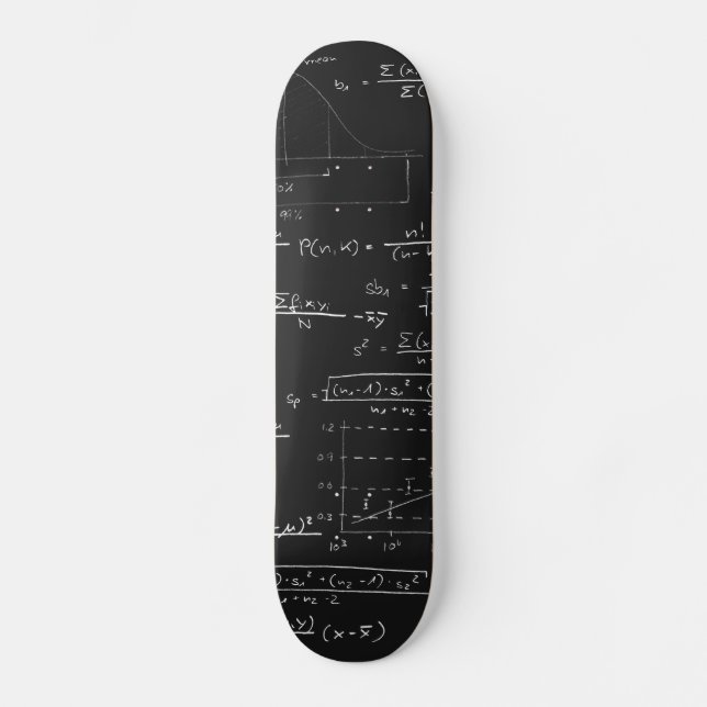Skateboard Tableau noir de statistiques (Recto)