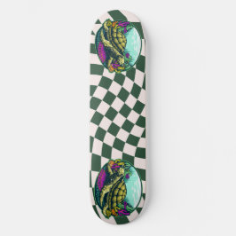 Skateboard Tafel Schildkröte Muschel unter Wasser