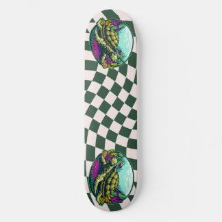 Skateboard Tafel Schildkröte Muschel unter Wasser