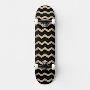 Skateboard Tan et Zigzag noir