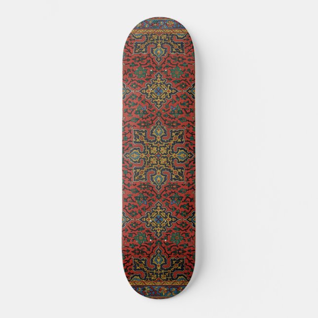 Skateboard Tapis Perse Tapis Rouge Bleu classique (Recto)