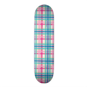 Skateboard Tartan, motif de plaid