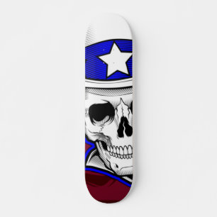 Skateboard - Tatouage crâne portant Casquette