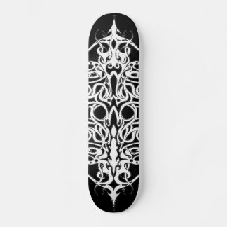 Skateboard Tatouage de l'Empire Tribal noir et blanc