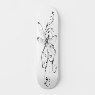 Skateboard Tatouage de libellules