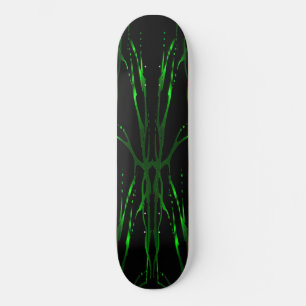 Skateboard Tatouage tribal du crâne de cerf - vert