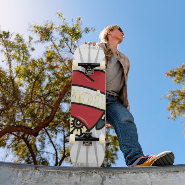 Skateboard TechNoir "Coeur saignant" pont limité (Extérieur 1)