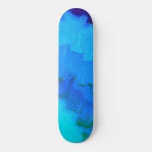 Skateboard Teinture à tarte bleu pour filles