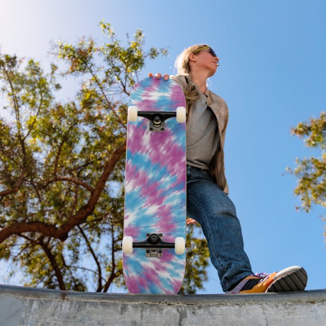 Skateboard Teinture Tie Dye (Extérieur 1)