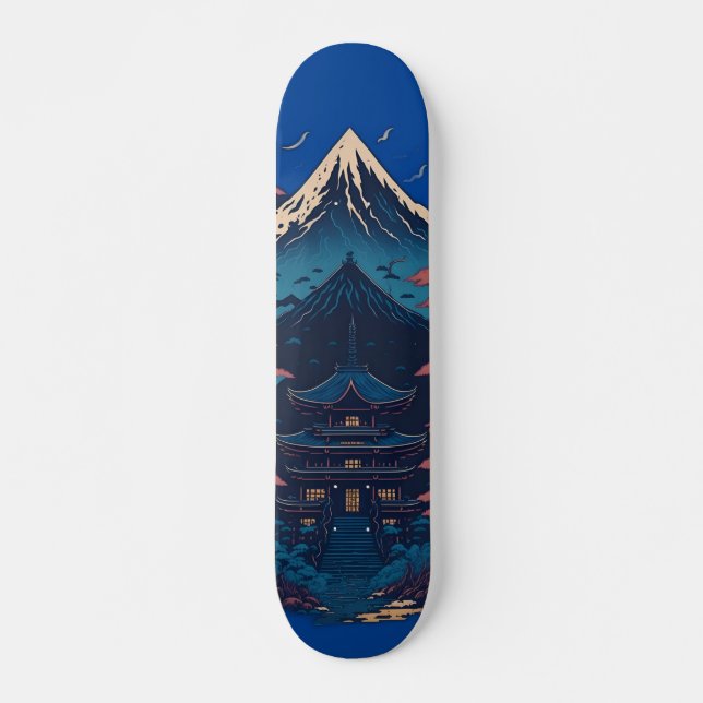 Skateboard Temple japonais (Devant)