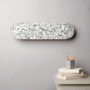 Skateboard Terrazzo blanc moderne
