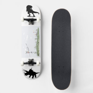 Skateboard Terre des Dinosaures image graphique de l'ombre