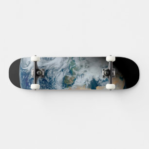 Skateboard Terre Montrant L'Afrique Du Nord Et L'Europe Du Su