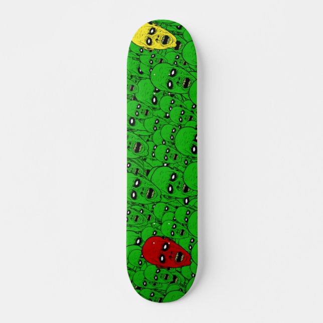 Skateboard Têtes de zombies sans mort (Devant)