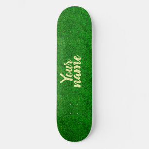 Skateboard texture d'herbe verte d'un terrain de football