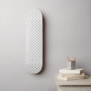 Skateboard Texture Géométrique Monochrome Motif Diamant Sans