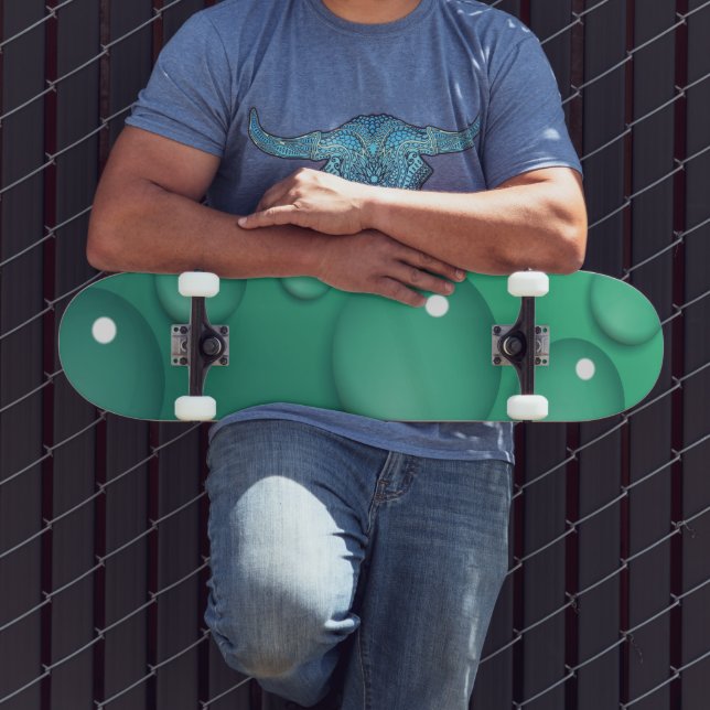 Skateboard Texture turquoise Raindrop (Extérieur 3)