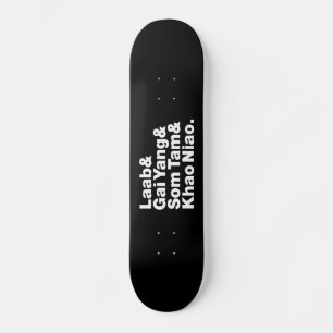 Skateboard Thai Isaan Street Food