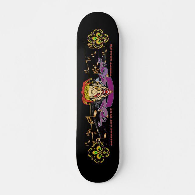 Skateboard-The-Joker-set-1-Black Skateboard (Vorne)