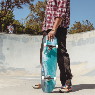 Skateboard Thème de vague océanique personnalisé