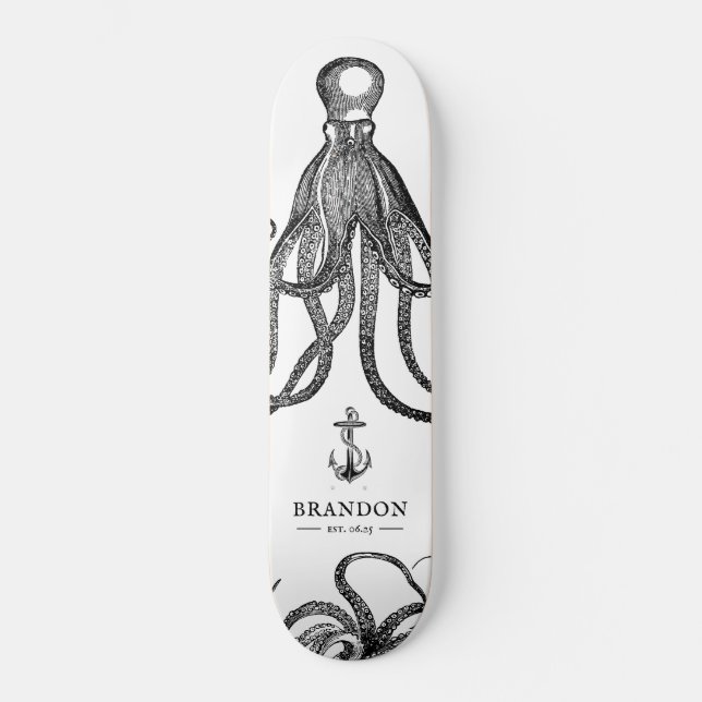 Skateboard Tide's Tentacles | Thème Octopus (Recto)