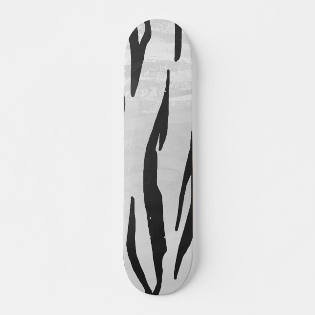 Skateboard Tiger noir et blanc (Devant)