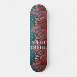 SKATEBOARD TIGER SKATE BOARD DESIGN PAR PAULA REILLY