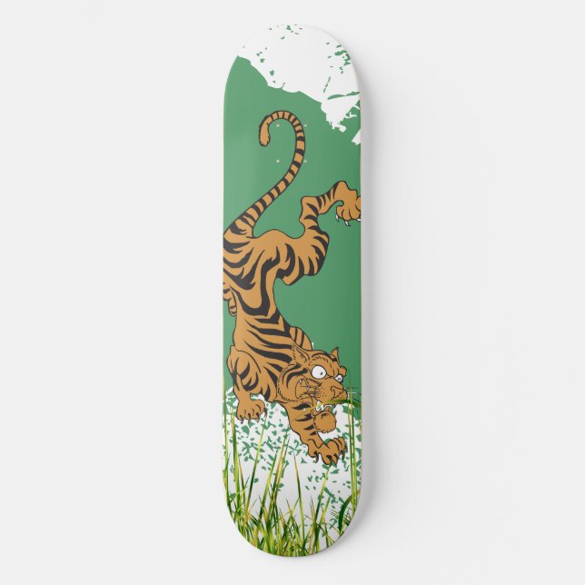 Skateboard Tigre de jungle (Recto)