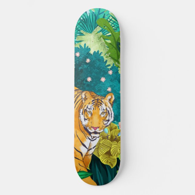 Skateboard Tigre de la Jungle (Recto)