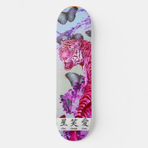 SKATEBOARD TIGRE DE PLANCHE AVEC BOUTEILLE