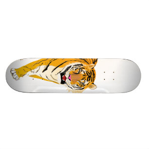 Skateboard Tigre illustré