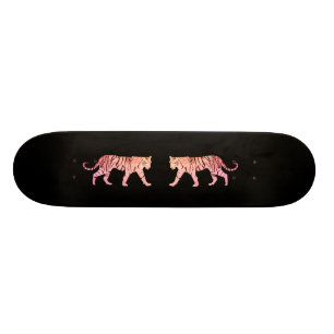 Skateboard Tigre rose