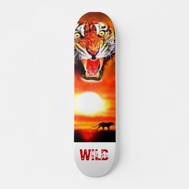 Skateboard tigre, WILD (Devant)