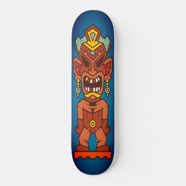 Skateboard Tiki Taches pourries en colère Totem (Recto)