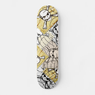 Skateboard Timbre crâne drôle