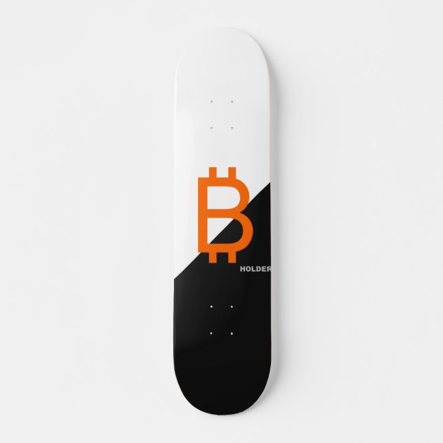 Skateboard TITULAIRE DE Bitcoin (Devant)