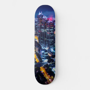 Skateboard Tokyo la nuit