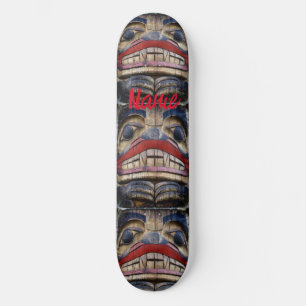 Skateboard Tonnerre à visage totem