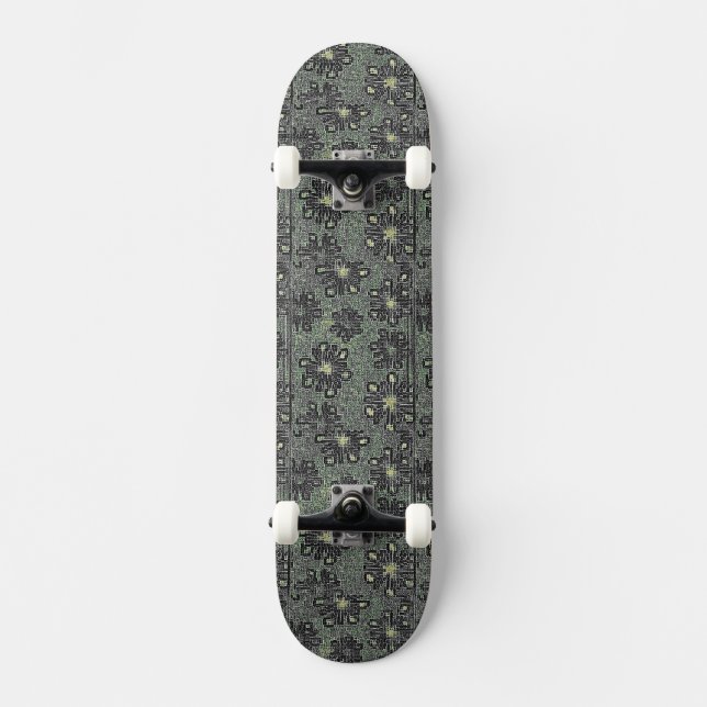 Skateboard Tons noirs contre gris (Recto)