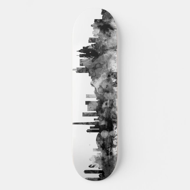 Skateboard Toronto Canada Skyline Black White (Recto)