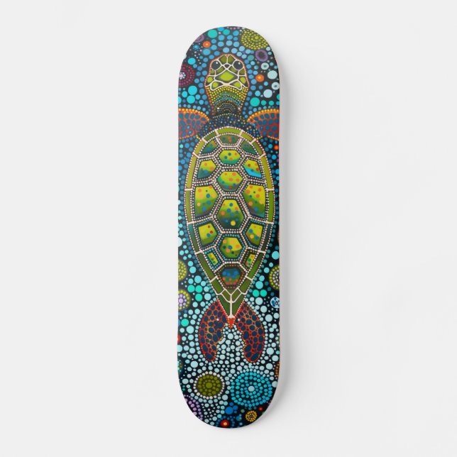 Skateboard Tortue de mer verte - Autochtone - Planche de plan (Recto)