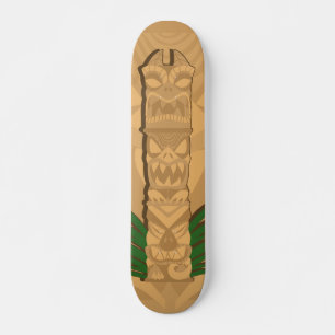 Skateboard Totem de Dinosaur Tiki