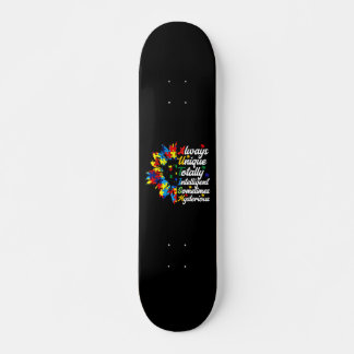 Skateboard Toujours unique - Sensibilisation sur l'autisme