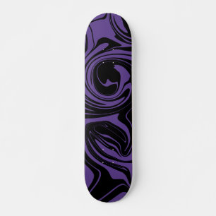 Skateboard Tourbillon en marbre rouge et noir
