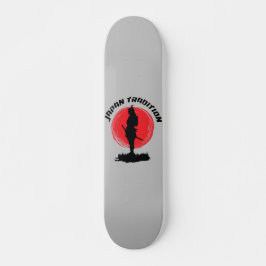 Skateboard Tradition japonaise du guerrier de tir de samouraï