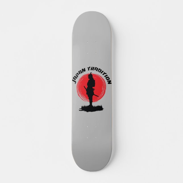Skateboard Tradition japonaise du guerrier de tir de samouraï (Devant)