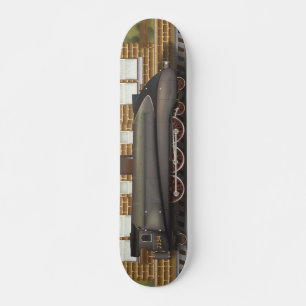 Skateboard Train à vapeur vintage à la gare