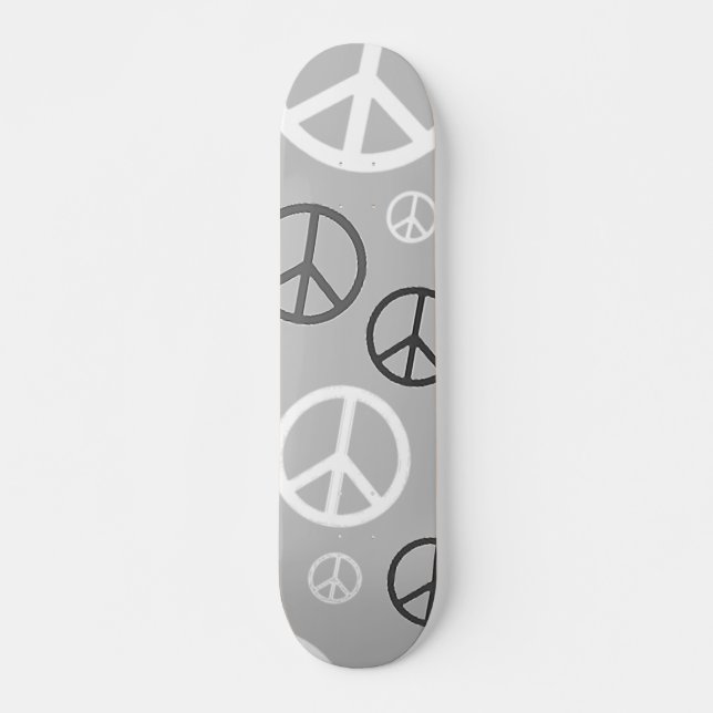 Skateboard Tranquillité de gris (Devant)